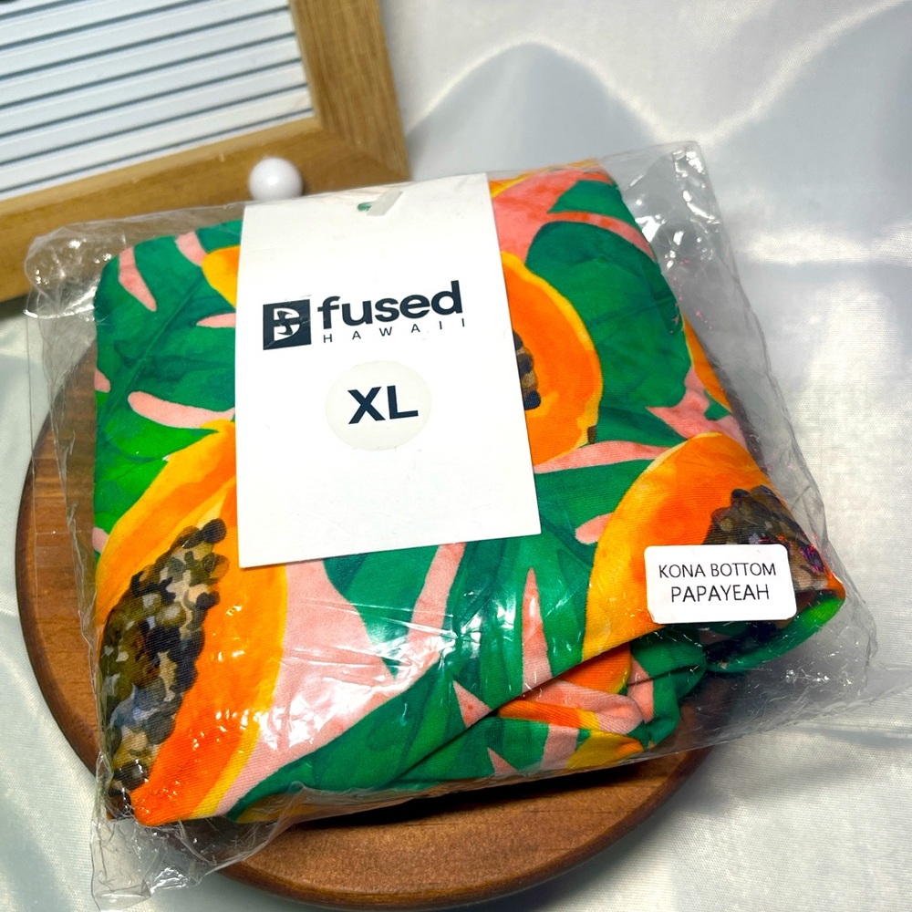 Fused Hawaii Kona Bottom Swimwear XL – Papayeah Tropical Papaya Print